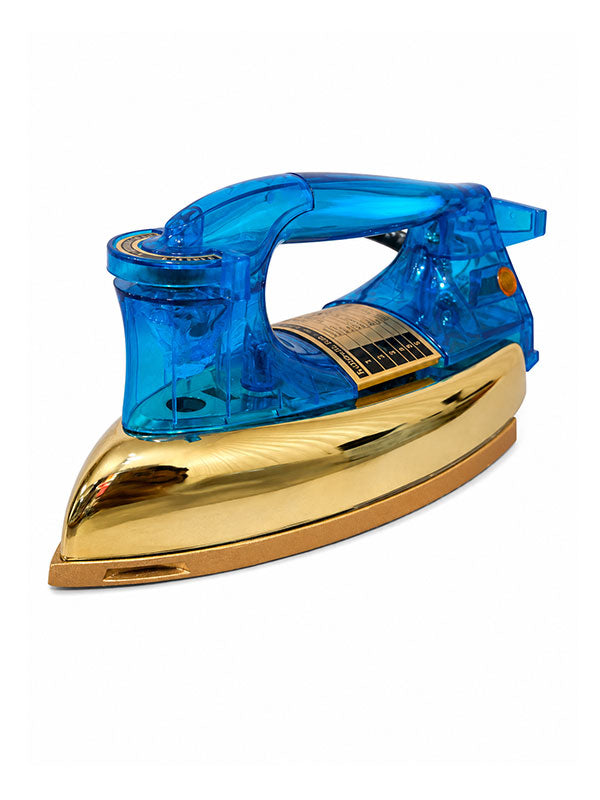 National Blue Transparent Crystal Handle Dry Iron 400W